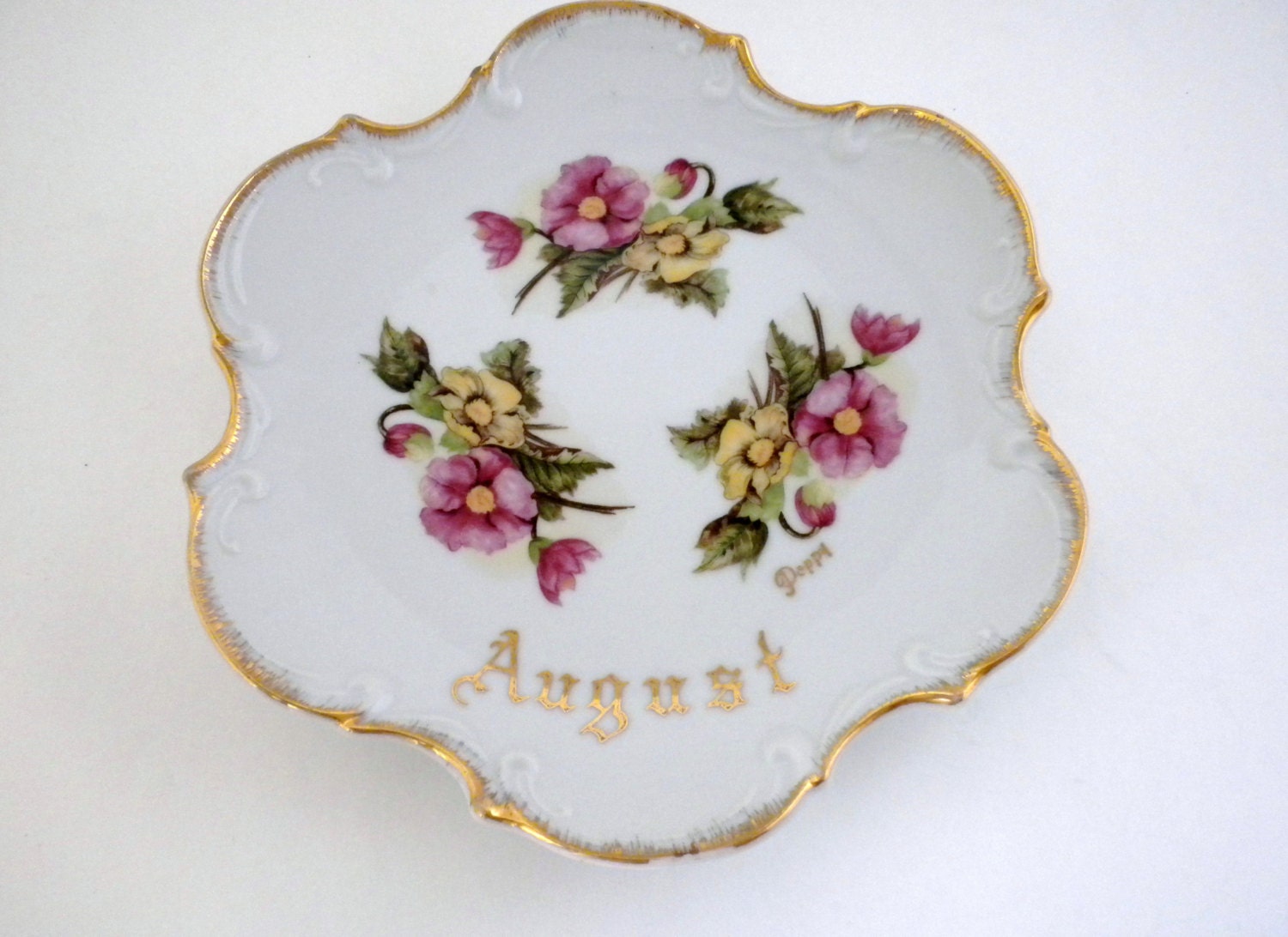 Vintage, Norcrest Fine China August Plate