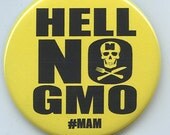 Hell No GMO button