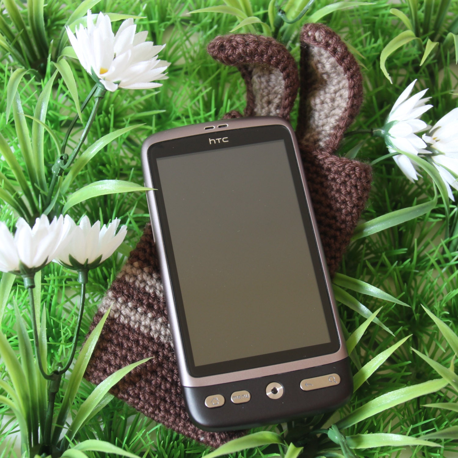 Smartphone Cover Cozy Case (iPhone and HTC Desire) (crochet) - Ready to ship