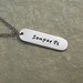 Marines "Semper Fi" Necklace with a Birthstone.