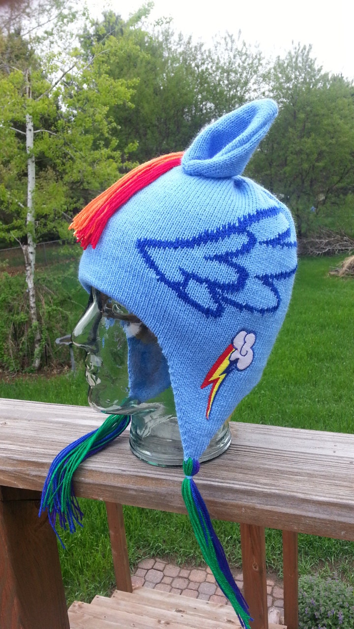 Rainbow Dash Ear Flap Hat