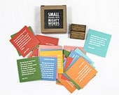 Small Squares With Mighty Words: 100 Bible Verses and 1 Wooden Stand