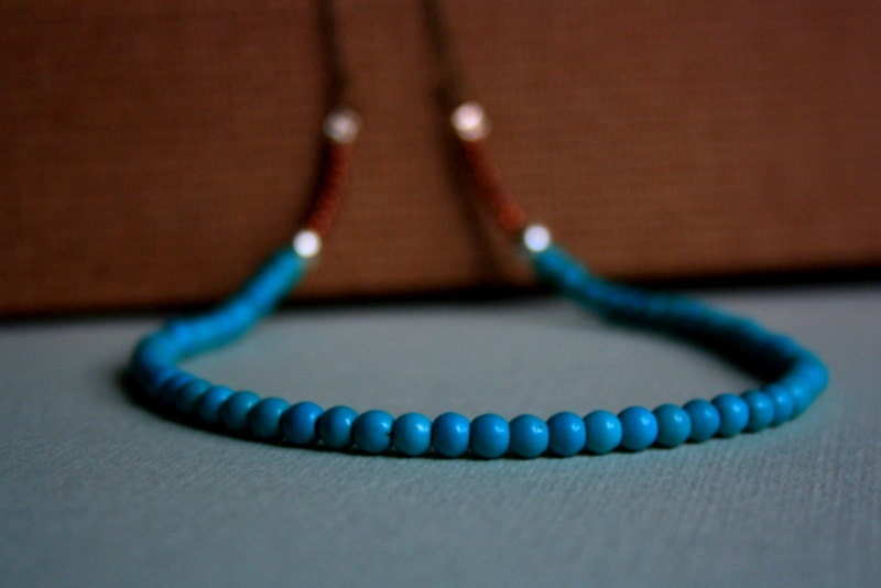 TURQUOISE and BRONZE Necklace