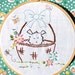PDF Instant Download Hand Embroidery Pattern - Puppy in a Basket