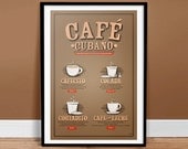 Cafe Cubano Guide 24" x 36" Print