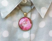 Galaxy Necklace / Pink Nebula Pendant / Galaxy Pendant / Space Necklace / Cosmic Necklace