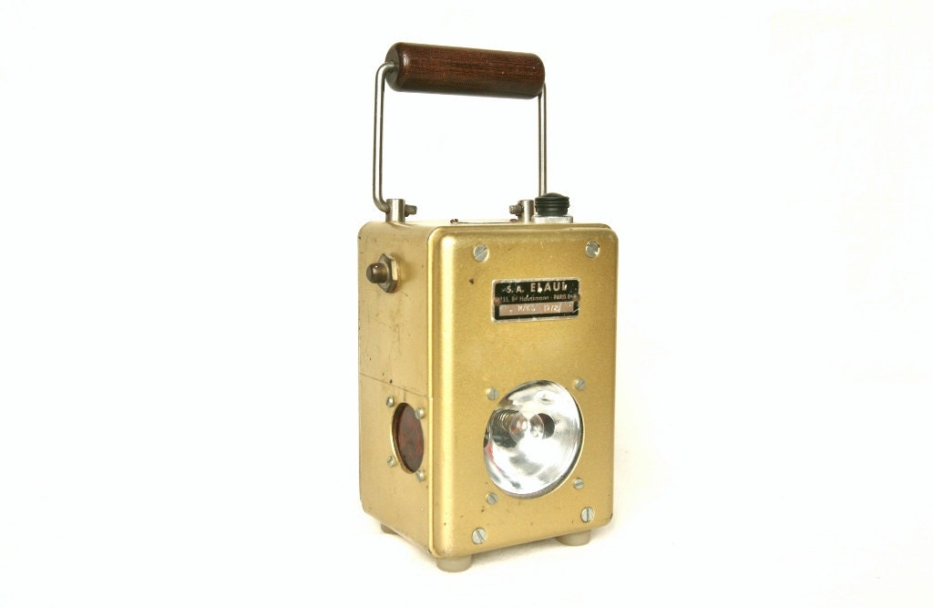 Industrial lighting French train lamp, railroad lantern, train light, nautical decor, industrial decor gift for him gold decor military ship