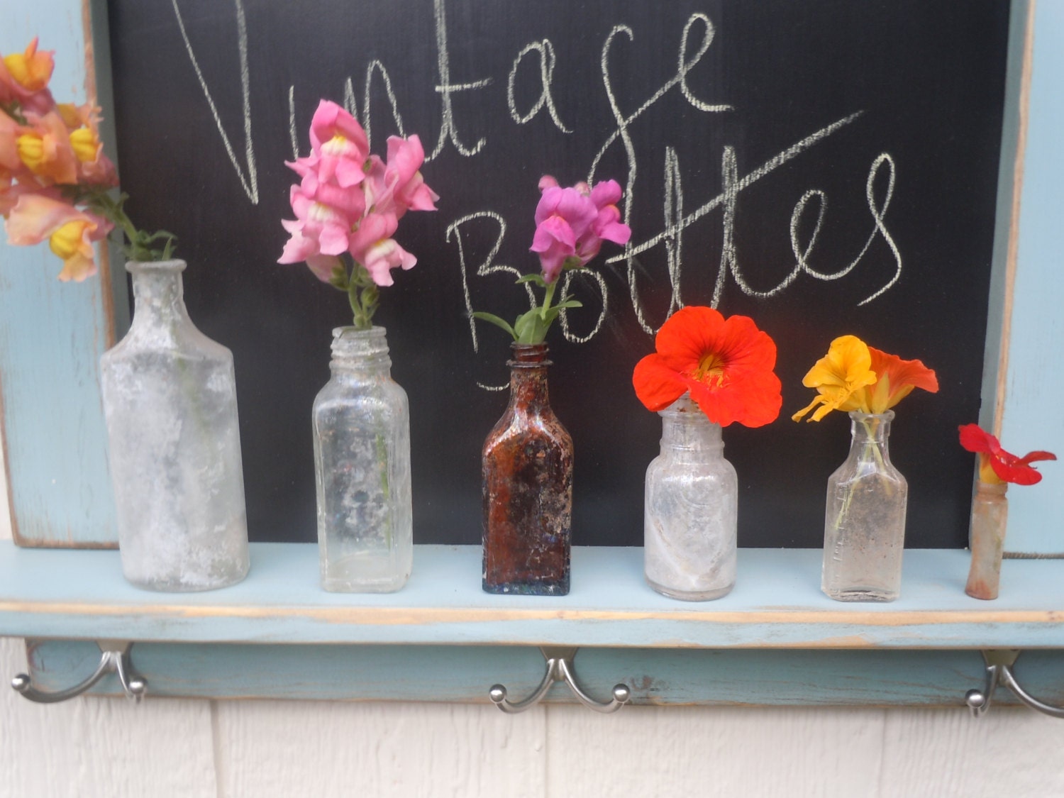 Vintage Pre WW2 Bottles-Shabby Chic Style Vases-Instant Collection LOT C