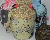 Project Knitting Bag- Small Quilted Bucket Style