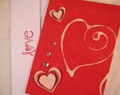 Card made from special batik handmade paper