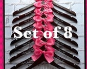 20% OFF SALE Set of 8 custom wedding hangers/ bridal party gifts / wedding party / photo prop / you design / Hot Seller