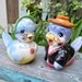 Vintage Bluebird Salt and Pepper Shakers, Mr. and Mrs. Bluebird, Blue Birds, Epsteam