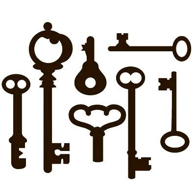 100 Antique Skeleton Keys Die Cut Scrapbooking Embellish Your Mini Albums Cards Cardmaking