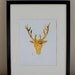 Stag Head 24K Gold