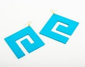 Eternity Wooden Dangle Wooden Earrings