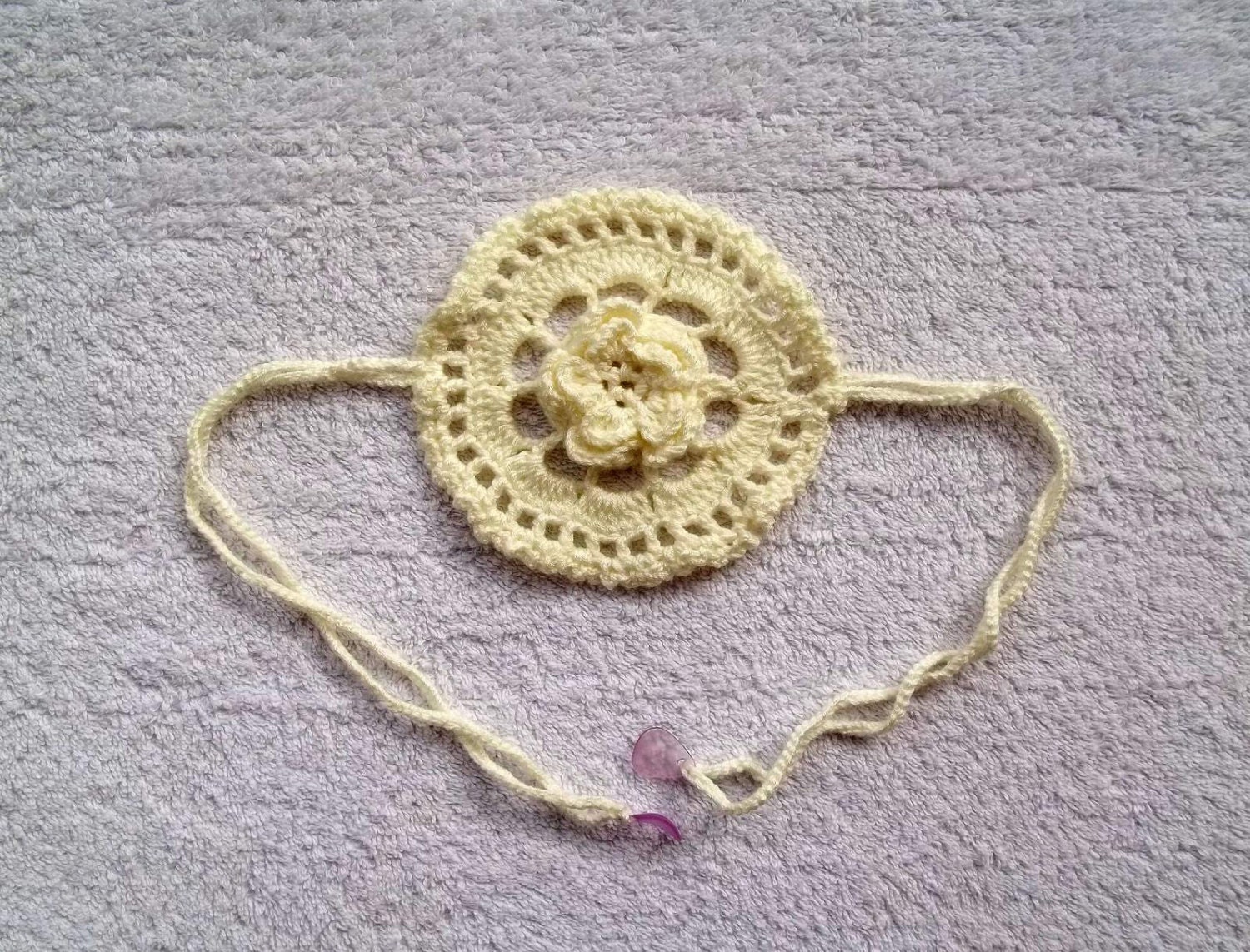 Crochet bracelet, headband, summer accessory, gift for mom, beach accessory, mothers day, gift for her