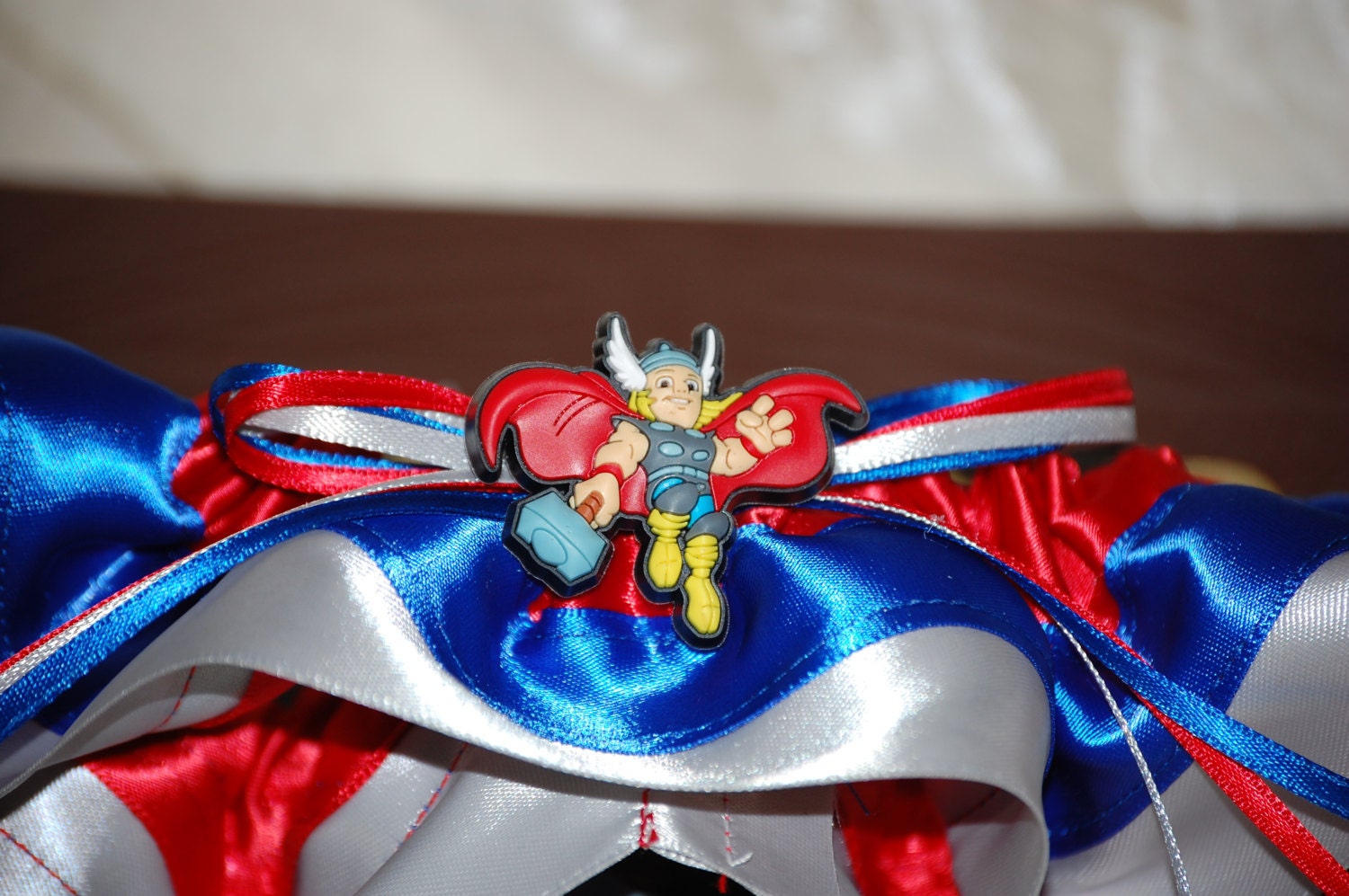 Custom Thor Charm Wedding Garter for Geek Weddings and Prom