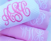 Monogrammed Pink Robe Bridesmaid Gift