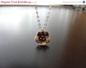 FLOWER BUD and Sterling Silver Necklace, Bridesmaids Gifts, Flower Girls