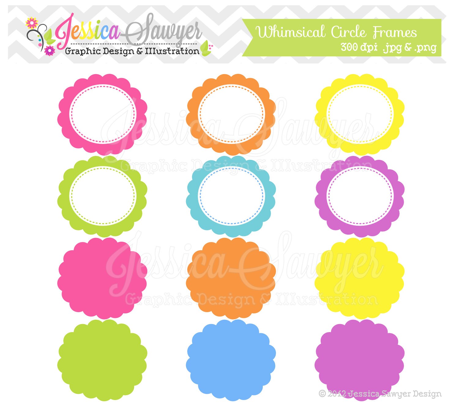 INSTANT DOWNLOAD, round digital frames, printable labels, editable tags, cute labels for scrapbooking, invitations, cards Il_570xn