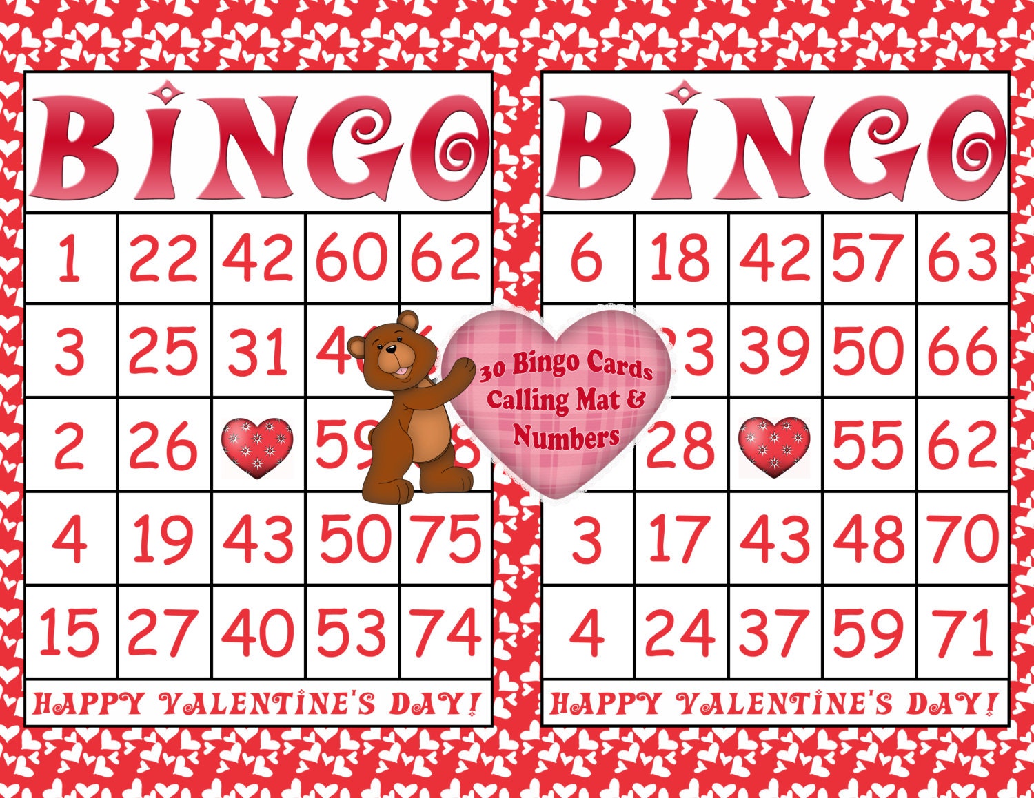 Free Online Printable Bingo Cards