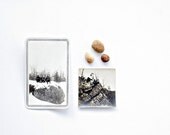 The Rock Climbers - Two Vintage Outdoor Photographs - Late 1800's and Mid-1920's Friends on Rocks