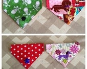 Custom reversible dog/cat collar bandana