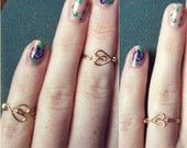 Adjustable Heart Ring (knuckle or regular)