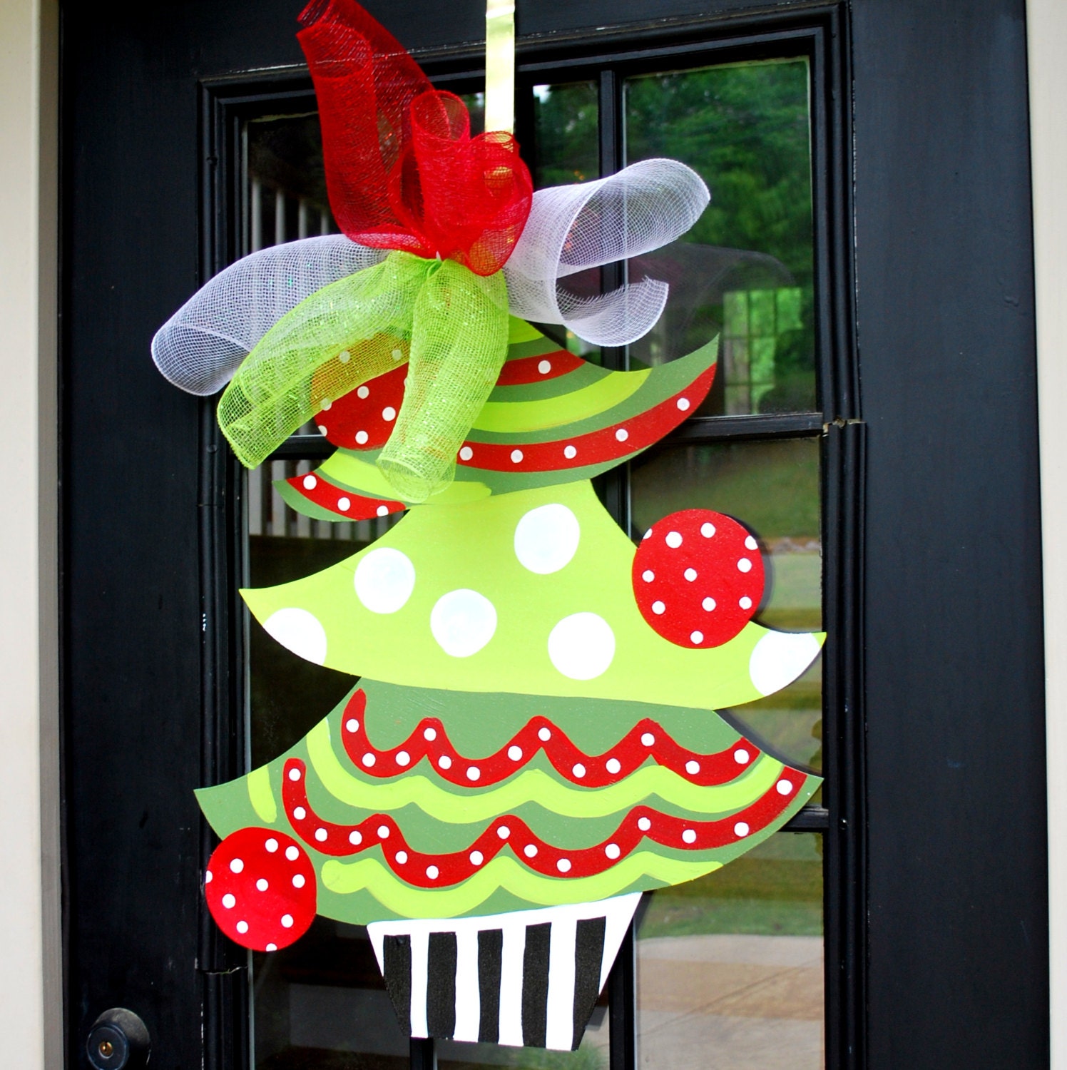 Door Hanger: Christmas Tree, Christmas Decor, Christmas Door Hanger, Holiday Door Decoration