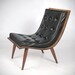 Reserved for S: Carter Brothers Scoop Chair Mid Century Upholstered Black Danish Modern Eames