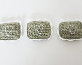 Lavender pillow - crochet lavender sachet - WoollyBudgie