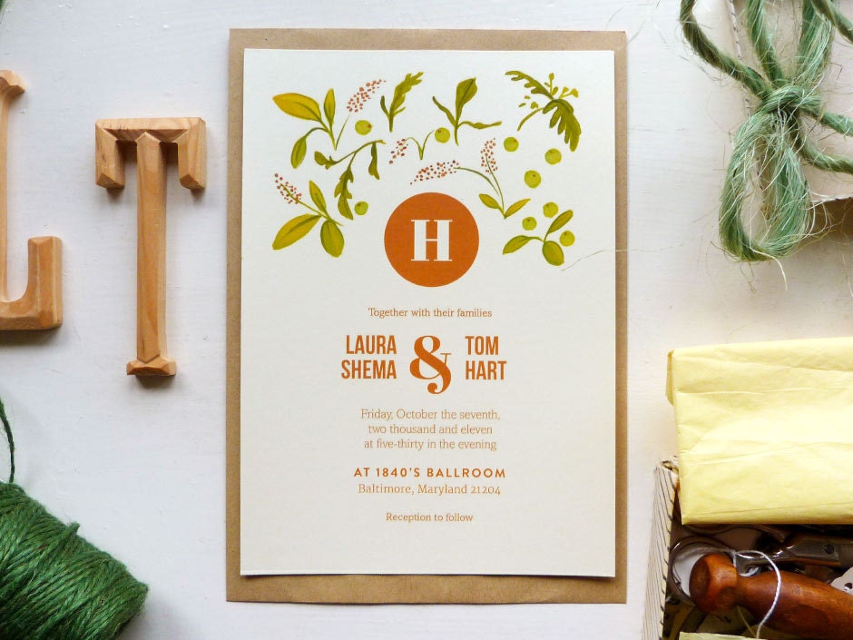 50 Harvest Moon Wedding Invitations
