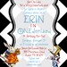 Alice in Wonderland Black & White checkered Queen of Hearts 1st Birthday Tea Party Invitation for boy or girl- Digital Printable File