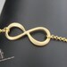 SALE, 10% OFF: Infinity bracelet in gold, infinity bracelet, wedding jewelry, bridesmaid