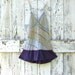 Happy Hippie Halter upcycled boho mini dress eco patchwork halter top tunic sundress purple