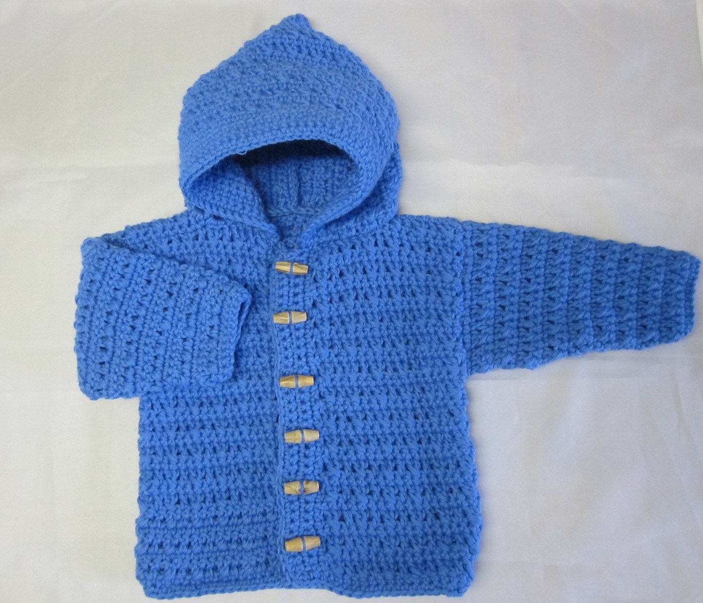 Baby Boy Cardigan Hoodie Crochet Sweater Jacket