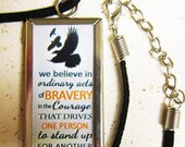 Double-Sided Dauntless Manifesto - Divergent Fan Necklace