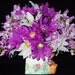 Silk Flower Arrangement, Lavender & White Daisies, Lavender Wisteria, New Baby, Musical Vase, Artificial Flower Arrangement, Silk Floral,