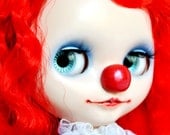 ooak blythe doll custom blythe Deep Red litlle clown customized  original Precocious Candy Mushroom OOAK