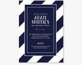 Party Stripe Invitation