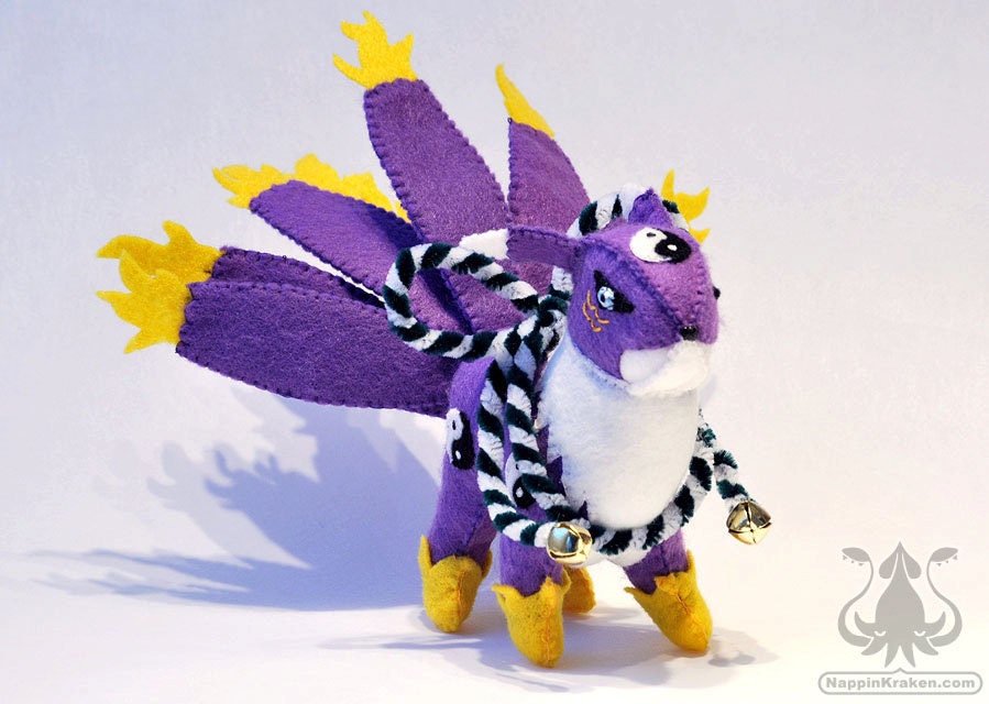 Youkomon Digimon Felt Custom Handmade Plush