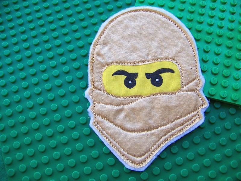 Lego Ninjago Gold Ninja (Lloyd) Iron-on Applique or Patch