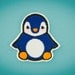 OKsmalls Original -- Little Buddy Penguin -- Embroidered Iron-On Kawaii Patch