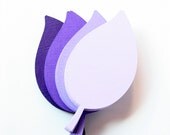 100 - 4 inch Leaves for Wedding Place Cards / Wishing Tree / Escort Cards / Labels - Purple Assortment