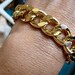 Boho Chic Single 18K Gold Plated Chunky Chain Stacking Bracelet...."FREE SHIPPING"