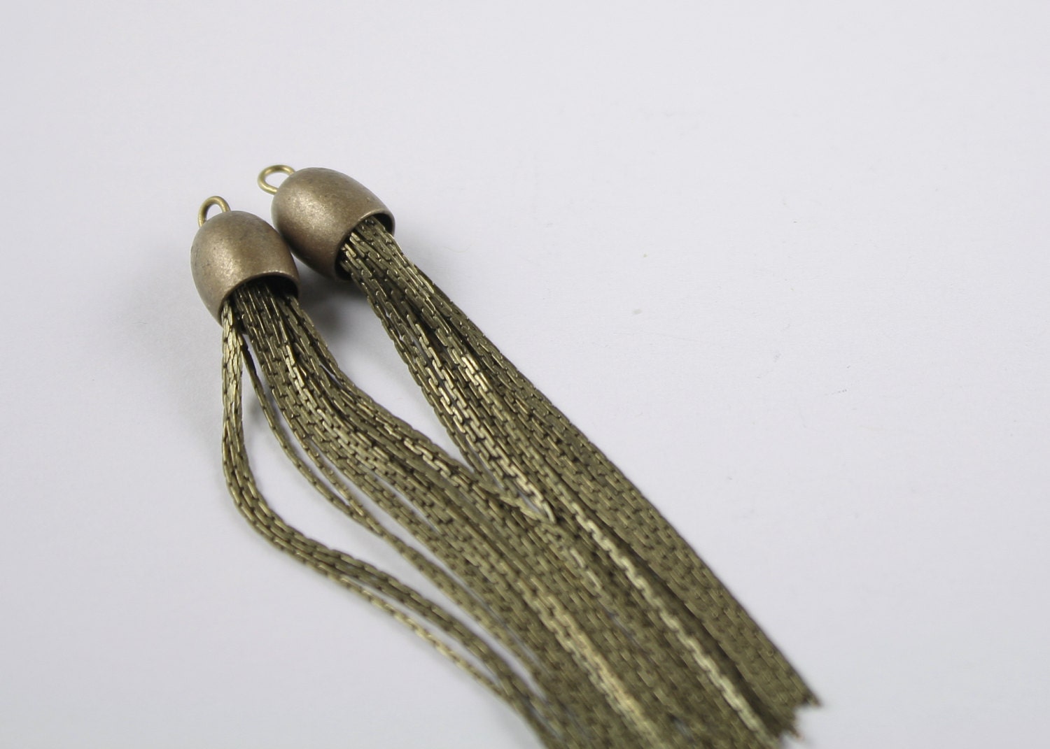 Antique Brass Chain Tassel Pendant - Fast Shipping from USA