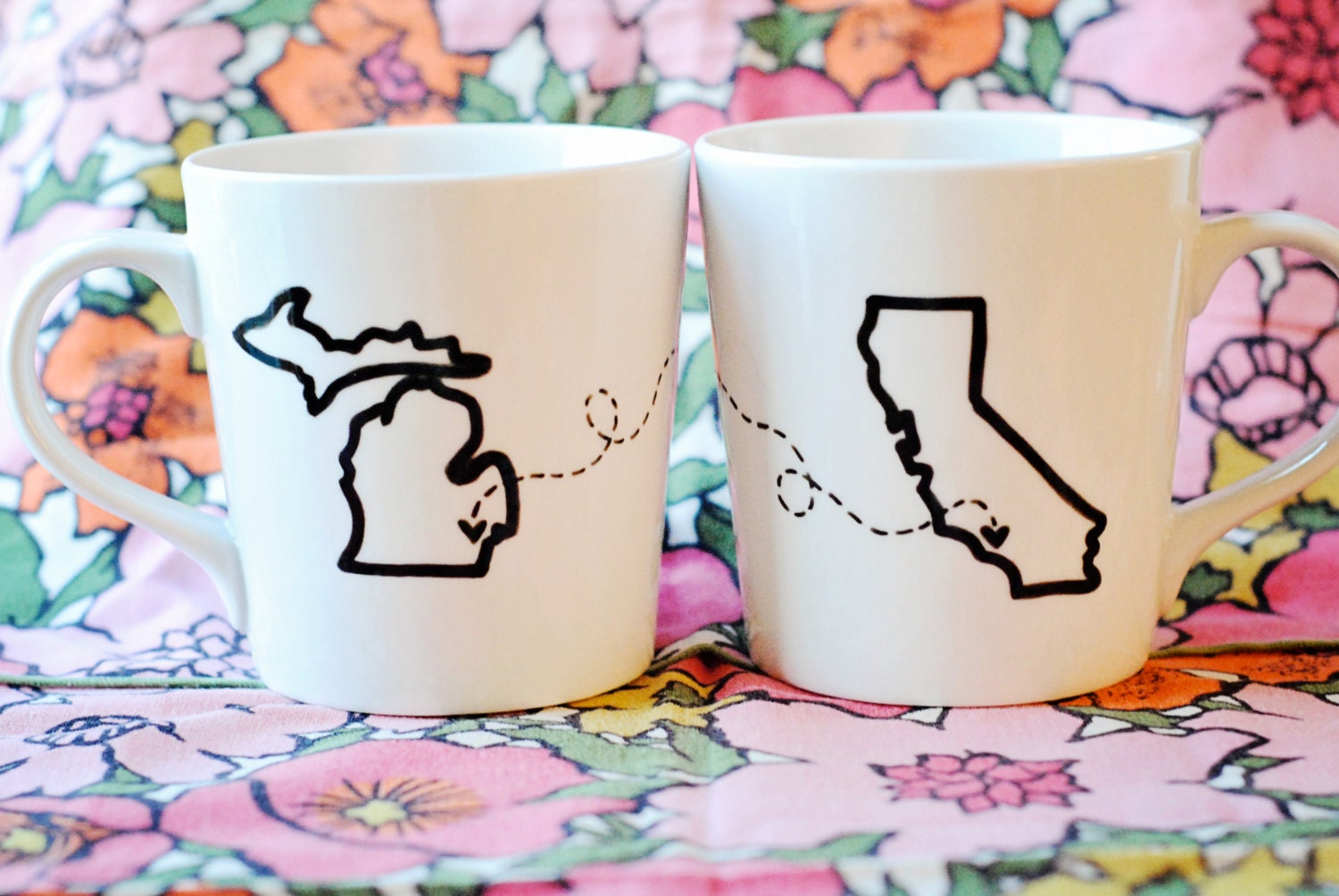 State or Country Heart Mugs-Going Away Present, Going Away Gift, Moving Away, Long Distance Relationship, Adoption- Customize