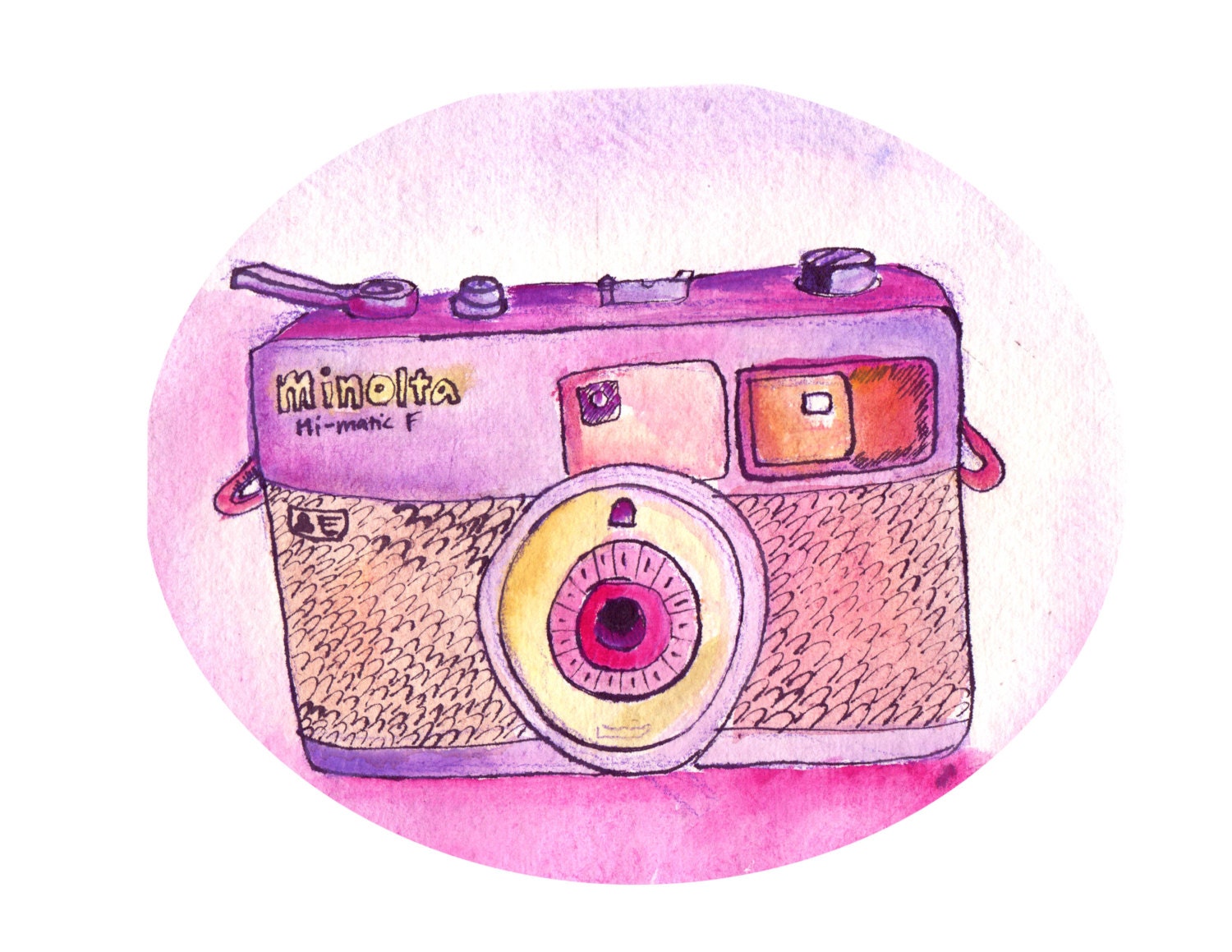 Minolta Illustration Print