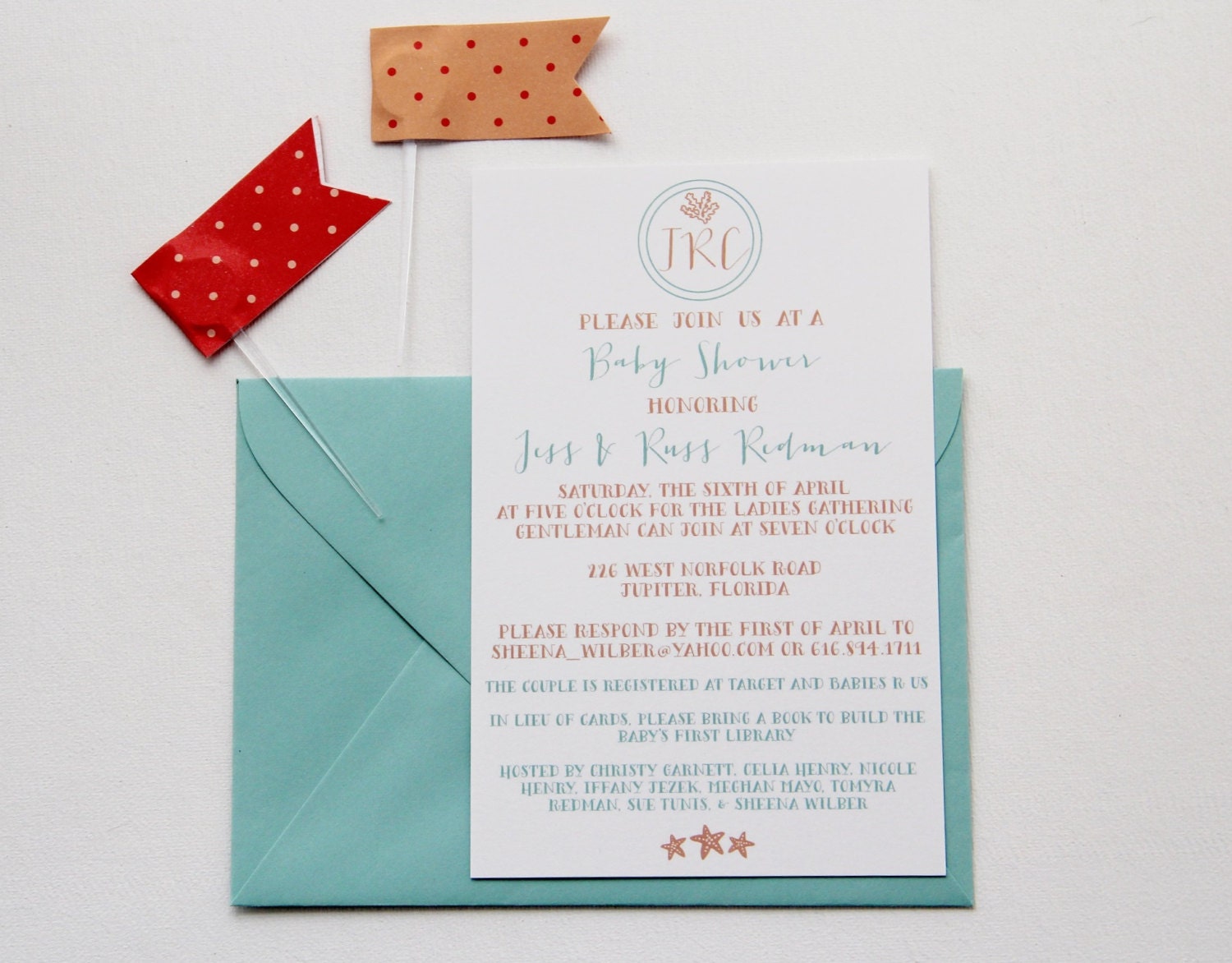 Nautical Baby Shower Invitation Boy or Girl