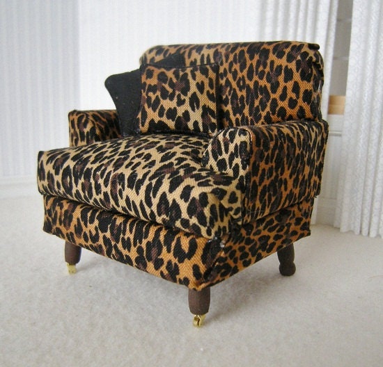 Items similar to Occasional Chair in Leopard print on Etsy